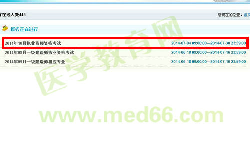 遼寧省2014年執(zhí)業(yè)藥師資格考試報名流程