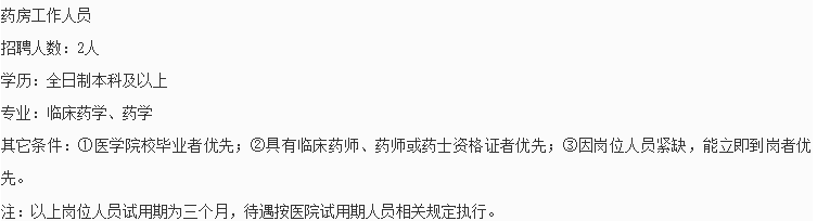 2021年1月份貴州省安順市紫云縣人民醫(yī)院第一批招聘醫(yī)療崗位啦（編外）