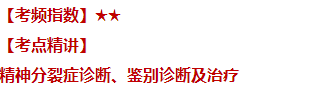 精神分裂癥診斷鑒別診斷及治療——臨床執(zhí)業(yè)醫(yī)師歷年重點(diǎn)內(nèi)容