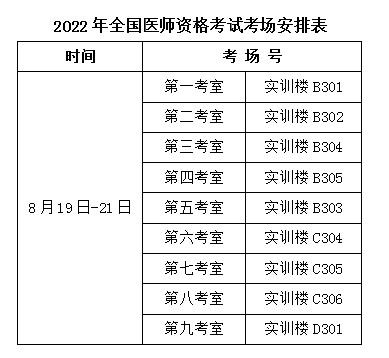 考試時(shí)間安排