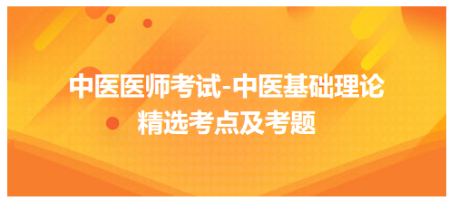 中醫(yī)醫(yī)師中醫(yī)基礎(chǔ)理論科目考點及考題6